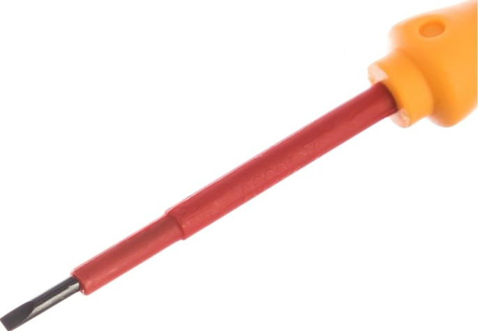 Отвертка шлицевая REXANT SL3х75 мм диэлектрическая до 1000В [12-4711]