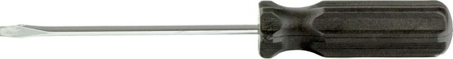 Отвертка шлицевая Sparta sl3х75 мм, углеродистая сталь, черная пластиковая [13201]