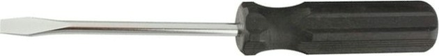 Отвертка шлицевая Sparta sl6х100 мм, углеродистая сталь, черная пластиковая [13206]