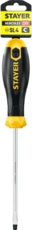 Отвертка шлицевая STAYER Hercules SL4x100 [2509-04-10]