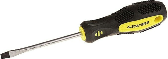 Отвертка шлицевая STAYER "MASTER" "HERCULES" 5.0 х 38 мм 25051-38-5.0 [25051-38-5.0_z01]