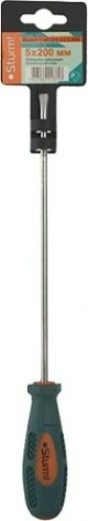 Отвертка шлицевая Sturm 1040-01-SL5-200 магнит. наконечник, 5х200 мм Отвертка шлицевая Sturm 1040-01-SL5-200 магнит. наконечник, 5х200 мм