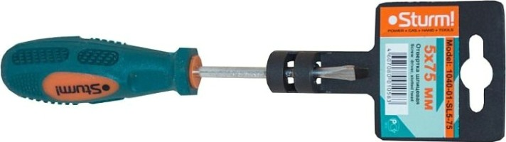 Отвертка шлицевая Sturm 1040-01-SL5-75 магнит. наконечник, 5х75мм