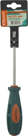 Отвертка шлицевая Sturm 1040-01-SL6-125 магнит. наконечник, 6х125мм