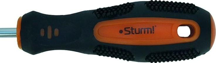 Отвертка шлицевая Sturm 1040-03-SL5-200 магнит. наконечник, 5х200мм Отвертка шлицевая Sturm 1040-03-SL5-200 магнит. наконечник, 5х200мм