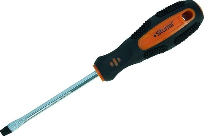 Отвертка шлицевая Sturm 1040-03-SL6-100 магнит. наконечник, 6х100мм Отвертка шлицевая Sturm 1040-03-SL6-100 магнит. наконечник, 6х100мм