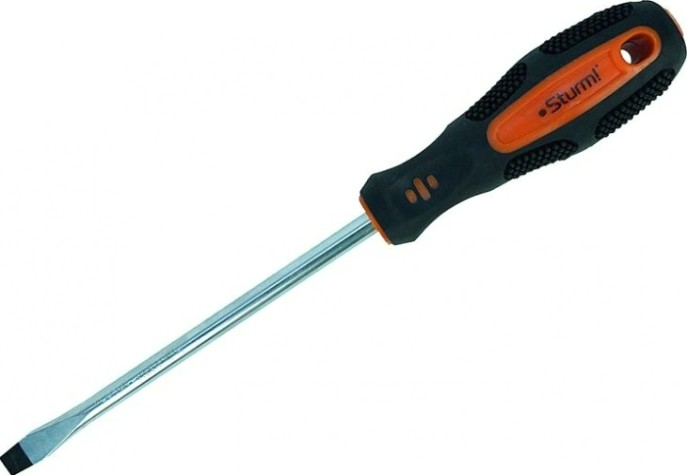 Отвертка шлицевая Sturm 1040-03-SL8-150 магнит. наконечник, 8х150мм Отвертка шлицевая Sturm 1040-03-SL8-150 магнит. наконечник, 8х150мм