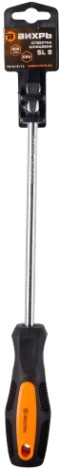 Отвертка шлицевая ВИХРЬ SL8, 200 мм [73/6/2/11]