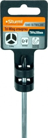 Отвертка Sturm 1040-18-TW4-200 tri-wing tw4x200мм, эрго ручка, магнитный наконечн