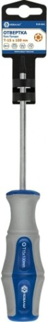 Отвертка TX Кобальт 910-041 ultra grip tamper-15х100 мм cr-v, двухкомпонентная Отвертка TX Кобальт 910-041 ultra grip tamper-15х100 мм cr-v, двухкомпонентная