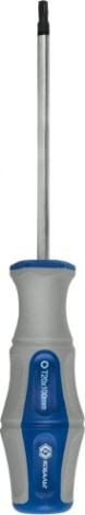 Отвертка TX Кобальт 910-058 ultra grip tamper-20х100 мм cr-v, двухкомпонентная