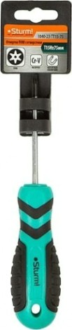 Отвертка TX Sturm 1040-23-TT15-75 с отверстием, мангнит. наконеч.,