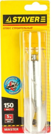 Отвес STAYER MASTER строительный со шнуром, 150г [0635-15_z01]