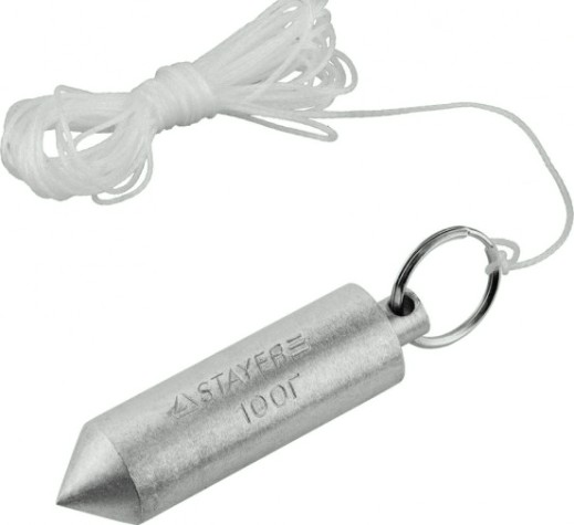 Отвес строительный STAYER "MASTER" со шнуром 100 гр. 0635-10 [0635-10_z01]