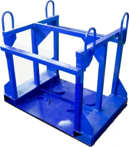 Паллета для газовых баллонов 40 л. кислород (под 4 шт.) [00000001854]