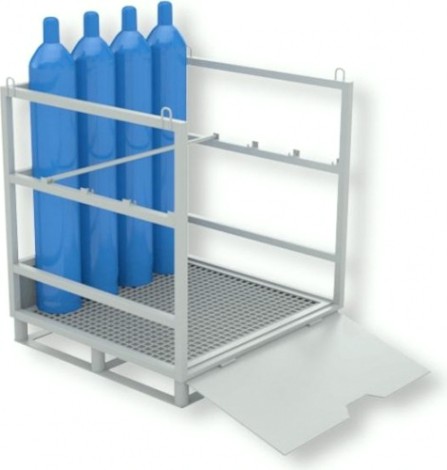 Паллета для углекислотных баллонов - 40 л. (под 16 шт.) Паллета для углекислотных баллонов - 40 л. (под 16 шт.)