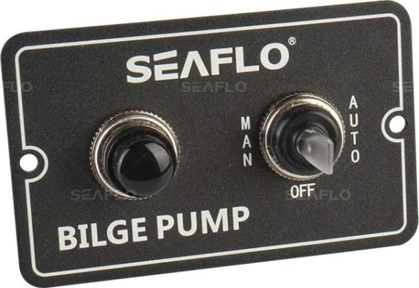 Панель бортового питания SEAFLO SFSP-01 с трехпозиционным переключателем, 12V/24V [SFSP-01]