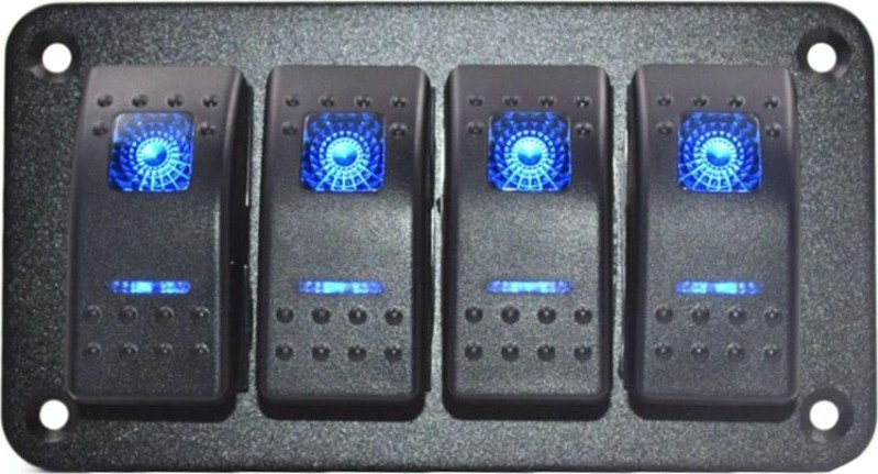 Панель бортового питания SKIPPER SK-AS11 4 переключателя, индикация