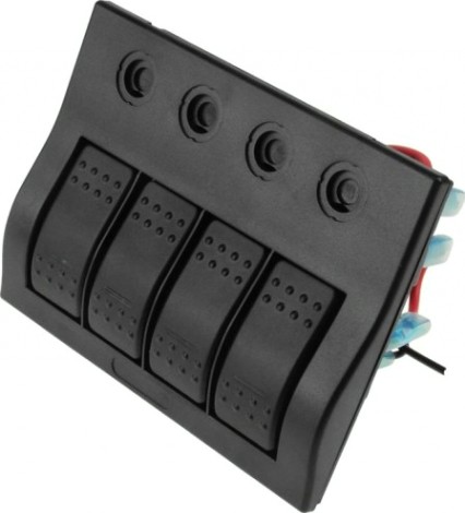 Панель бортового питания SKIPPER SK-BP4S 4 переключателя