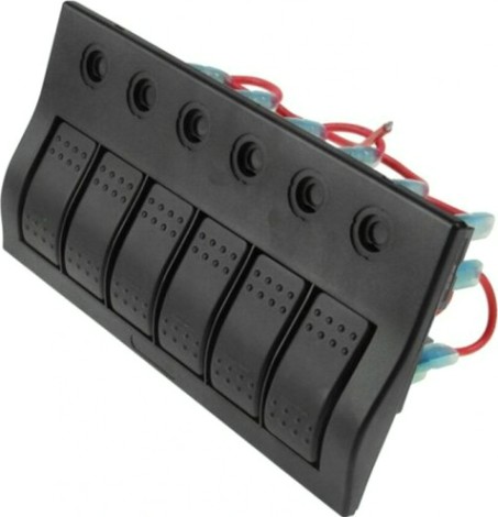 Панель бортового питания SKIPPER SK-BP6S 6 переключателей