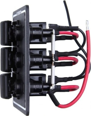 Панель бортового питания SKIPPER SK-LF3Z 3 переключателя, предохранители