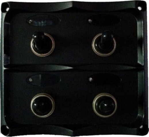 Панель бортового питания SKIPPER SK-TF4J 4 переключателя, предохранители, индикация