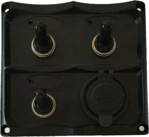 Панель управления SKIPPER SK-TF3J/U 3 переключателя, разъем USB, индикация