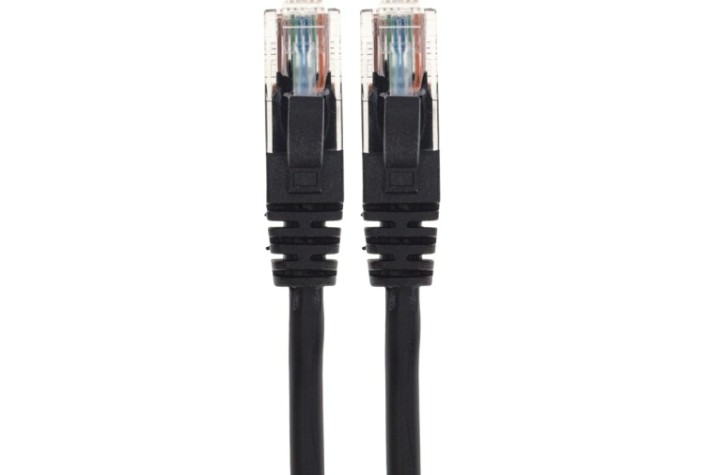 Патч-корд REXANT 02-0102-3 U/UTP, CAT 5e, RJ45-RJ45, 26AWG, LSZH, черный 3м