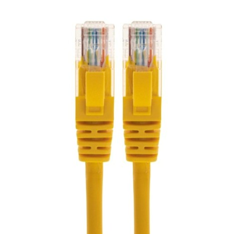 Патч-корд REXANT 02-0105-03 U/UTP, CAT 5e, RJ45-RJ45, 26AWG, LSZH, желтый 0,3м