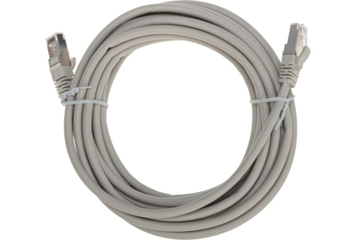 Патч-корд REXANT 02-0110-5 F/UTP, CAT 5e, RJ45-RJ45, 26AWG, LSZH, серый 5м