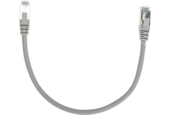 Патч-корд REXANT 02-0210-03 F/UTP, CAT 6, RJ45-RJ45, 26AWG, LSZH, серый 0,3м