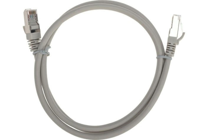 Патч-корд REXANT 02-0210-1 F/UTP, CAT 6, RJ45-RJ45, 26AWG, LSZH, серый 1м