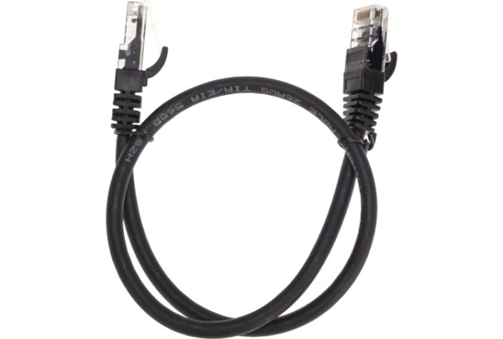 Патч-корд REXANT 02-0292-05 U/UTP, CAT 6, RJ45-RJ45, 26AWG, LSZH, черный 0,5м