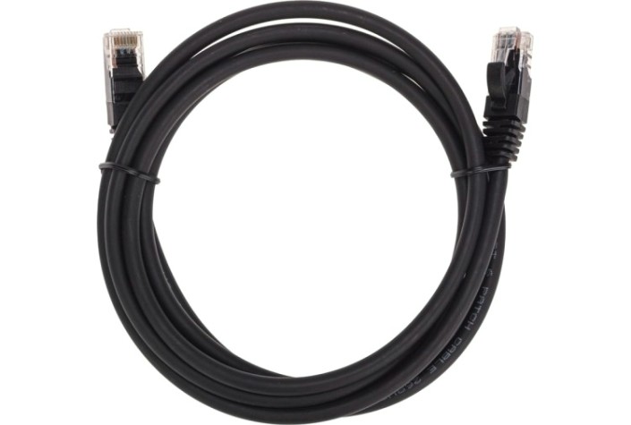 Патч-корд REXANT 02-0292-2 U/UTP, CAT 6, RJ45-RJ45, 26AWG, LSZH, черный 2м