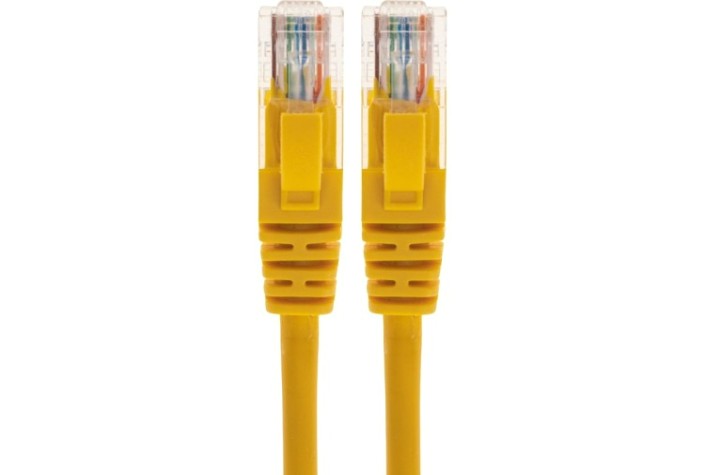 Патч-корд REXANT 02-0295-2 U/UTP, CAT 6, RJ45-RJ45, 26AWG, LSZH, желтый 2м