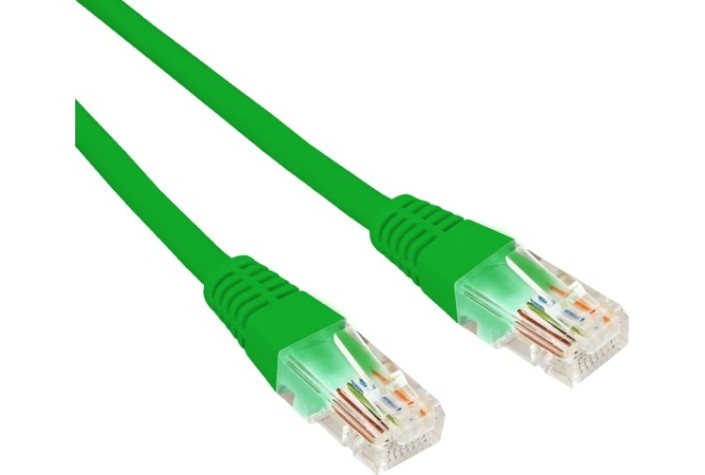 Патч-корд REXANT 02-0296-03 U/UTP, CAT 6, RJ45-RJ45, 26AWG, LSZH, зеленый 0,3м