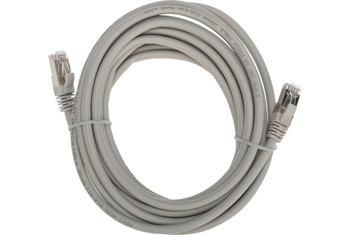Патч-корд REXANT 02-0390-5 S/FTP, CAT 6A (10G), RJ45-RJ45, 28AWG, LSZH, 5м