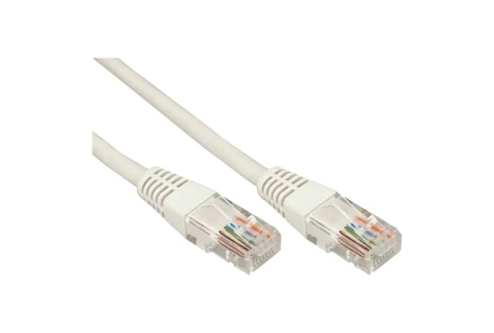 Пaтч-корд REXANT 18-1001 U/UTP, CAT 5e, RJ45-RJ45, PVC серый, 0,5м