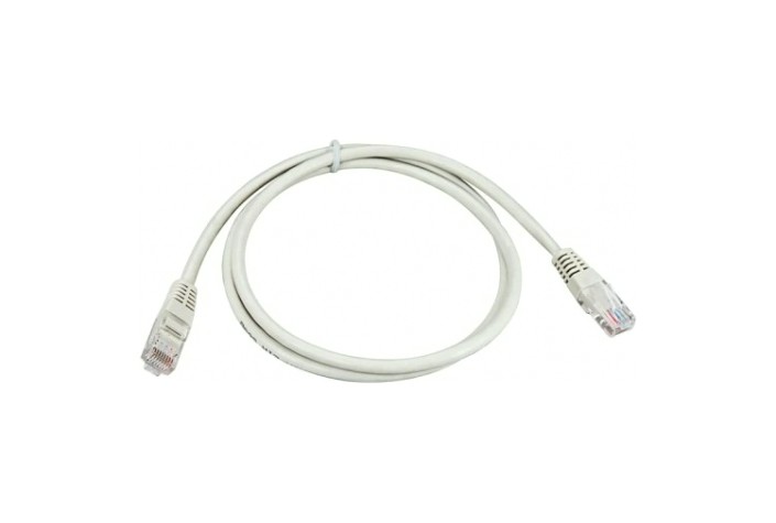 Пaтч-корд REXANT 18-1001 U/UTP, CAT 5e, RJ45-RJ45, PVC серый, 0,5м