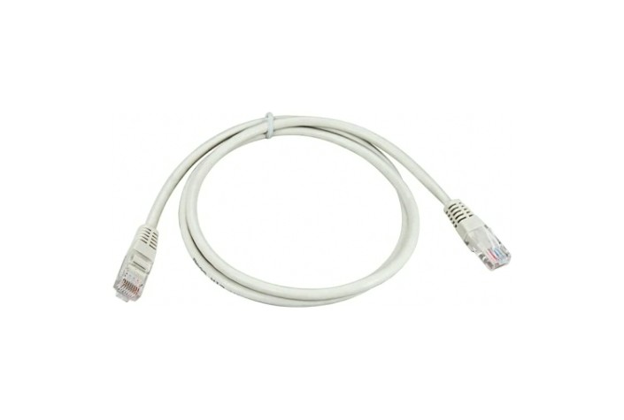 Пaтч-корд REXANT 18-1004 U/UTP, CAT 5e, RJ45-RJ45, PVC серый, 1,5м