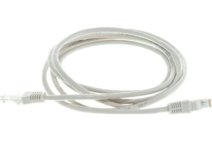 Пaтч-корд REXANT 18-1005 U/UTP, CAT 5e, RJ45-RJ45, PVC серый, 2м