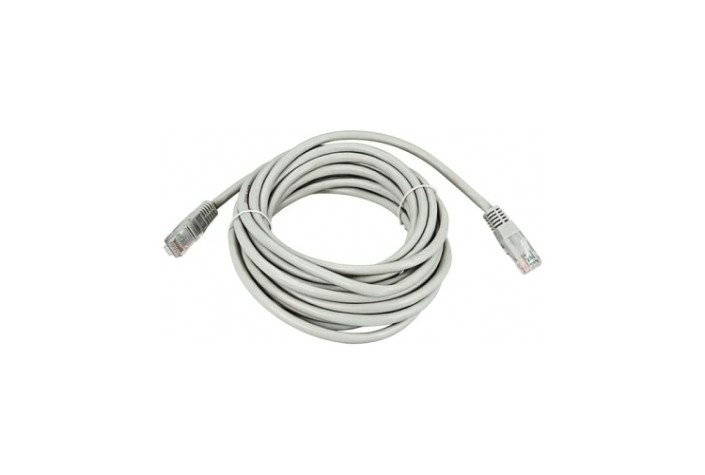 Пaтч-корд REXANT 18-1006 U/UTP, CAT 5e, RJ45-RJ45, PVC серый, 3м