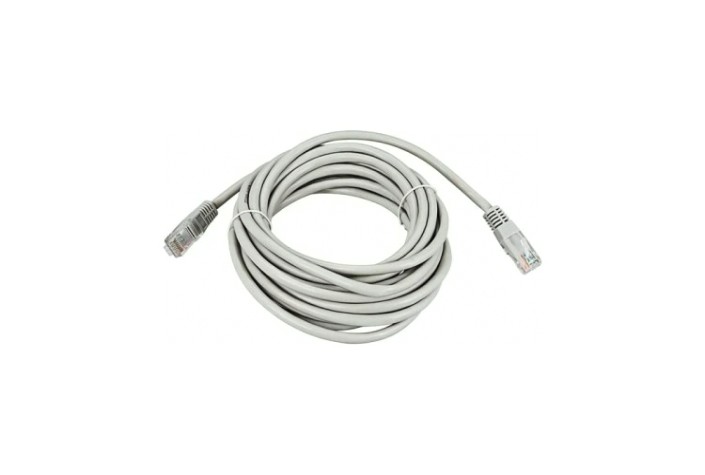 Пaтч-корд REXANT 18-1007 U/UTP, CAT 5e, RJ45-RJ45, PVC серый, 5м