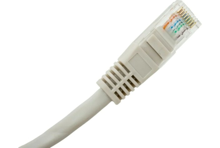 Пaтч-корд REXANT 18-1007 U/UTP, CAT 5e, RJ45-RJ45, PVC серый, 5м