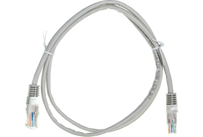 Пaтч-корд REXANT 18-8002 U/UTP, CAT 5e, RJ45-RJ45, ZH нг(A)-HF, 1м