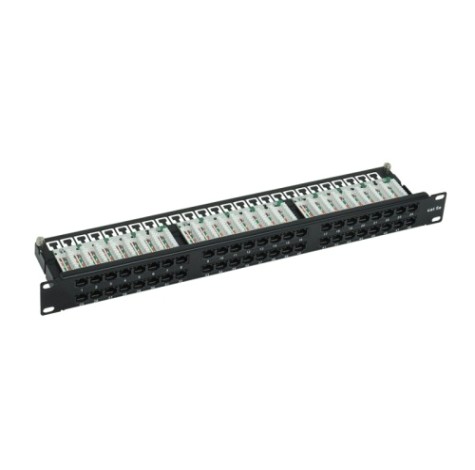 Патч-панель REXANT 02-0033 высокой плотности 19", 1U, 48 портов, RJ45, CAT 5e