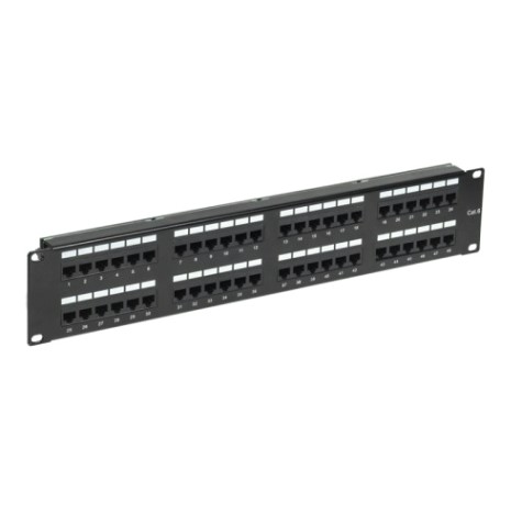 Патч-панель REXANT 02-0232 19" 2U, 48 портов RJ45, CAT 6, UTP с органайзерами
