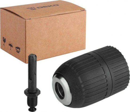 Патрон быстрозажимной для дрели DEKO CH02 и перфоратора с адаптером sds+; 1/2-20 мм; 1,5-13 [065-0799]