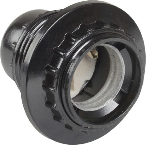 Патрон для лампы IEK Пкб27-04 e27 с кольцом, карболитовый [EPK11-04-02-K01]