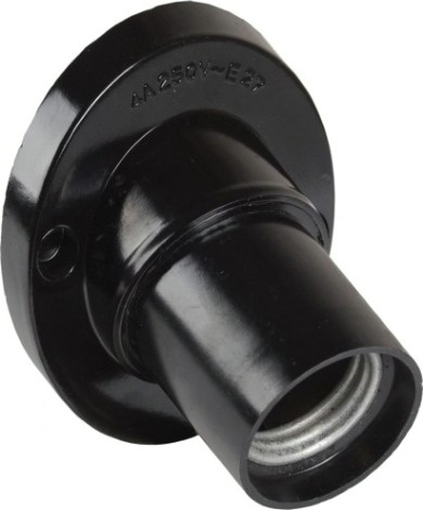 Патрон для лампы IEK Пкб27-04 e27 угловой настенный, карболитовый (с этикет.) [EPK13-04-01-K01]